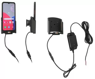 Brodit Uchwyt aktywny do instalacji na stałe ze stacją dokującą POGO-PIN do Samsung Galaxy Xcover 6 Pro - Uchwyty samochodowe do telefonów - miniaturka - grafika 1