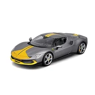 Samochody i pojazdy dla dzieci - ﻿Ferrari 296 GTB Assetto Fiorano 1:18 Bburago 18-16017 SZARY SAMOCHÓD - miniaturka - grafika 1