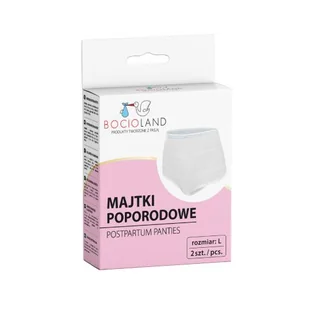 Bocioland Majtki poporodowe siateczkowe 2szt L - Bielizna lecznicza - miniaturka - grafika 2
