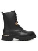 Botki damskie - Patrizia Pepe Trzewiki PPJ977.31 Czarny - miniaturka - grafika 1