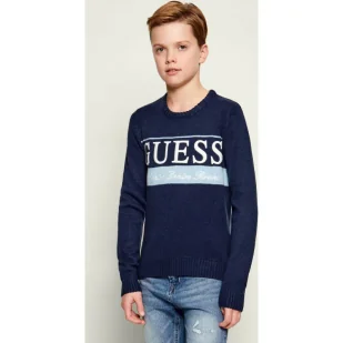 Guess Sweter Regular Fit - Swetry dla chłopców - miniaturka - grafika 1