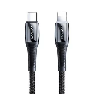 Joyroom kabel przewód USB Typ C - Lightning Power Delivery 20W 2,4A 1,2m czarny (S-1224K2 Black) - Kable USB - miniaturka - grafika 1