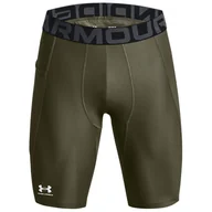 Bielizna sportowa męska - Męskie kalesony Under Armour HG Armour Lng Shorts Rozmiar: XL / Kolor: ciemnozielony - miniaturka - grafika 1