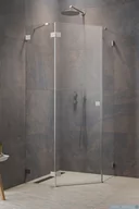 Kabiny prysznicowe - Radaway Essenza Pro Brushed Nickel Ptj kabina pięciokątna 90x90 lewa szczotkowany nikiel 10100000-91-01L/10100200-01-01 - miniaturka - grafika 1