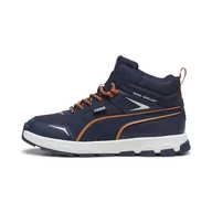 Buty dla chłopców - PUMA Unisex Evolve Trail Jr Sneaker, Syrop klonowy Club Navy, 5 UK - miniaturka - grafika 1