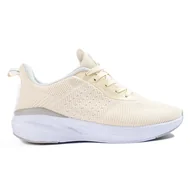 Buty sportowe damskie - Damskie beżowe buty sportowe DK - miniaturka - grafika 1