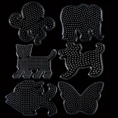 Inne - 6 szt. 5mm Koraliki z Motywami Zwierząt - Przezroczyste Plastikowe Szablony do Biżuterii i Rękodzieła DIY - miniaturka - grafika 1