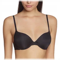 Biustonosze - Triumph Biustonosz Z Fiszbinami Czarny Gładki 90D J2A - miniaturka - grafika 1