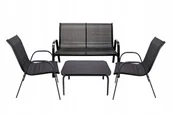 Meble ogrodowe - MEBLE OGRODOWE taras zestaw komplet stół krzesła FIESTA - miniaturka - grafika 1