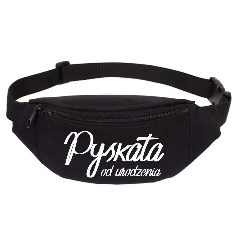 SPORTOWA NERKA CZARNA Na Prezent Urodziny PYSKATA OD URODZENIA Modne Wzory