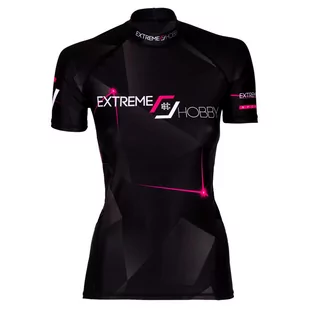 Rashguard fitness damski EXTREME HOBBY MT SPORT z krótkim rękawem - Koszulki sportowe damskie - miniaturka - grafika 1