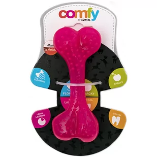 Comfy Zabawka Mint Dental Bone Różowa 12.5 cm - Zabawki dla psów - miniaturka - grafika 1