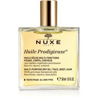 Olejki do ciała i włosów - Nuxe Huile Prodigieuse multifunkcyjny suchy olejek do twarzy ciała i włosów With Precious Botanicals Oils Mineral Oil Free Silicone Free) 50 ml - miniaturka - grafika 1