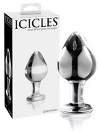 Dilda analne - Icicles No. 25 - stożkowe, szklane dildo analne (półprzezroczyste) - miniaturka - grafika 1