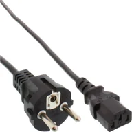 Kable miedziane - 35-pakowy kabel sieciowy InLine®, zabezpieczenie zgodne z testem IEC. C13 - miniaturka - grafika 1