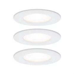 Zestaw 3x oczko wpuszczane okrągłe Nova LED GU10 6,5W 2700K 460lm biały IP44 - Lampy pozostałe - miniaturka - grafika 1