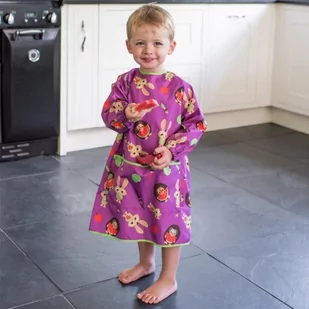 Tidy Tot BLW Tidy Tot Coverall Bib Plum Purple śliniak fartuszkowy długi z kieszonką - Śliniaki i fartuszki - miniaturka - grafika 1