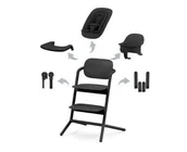 Krzesełka do karmienia - CYBEX Krzesełko LEMO 4-in 1 Set ABTSHE Stunning Black - black - miniaturka - grafika 1