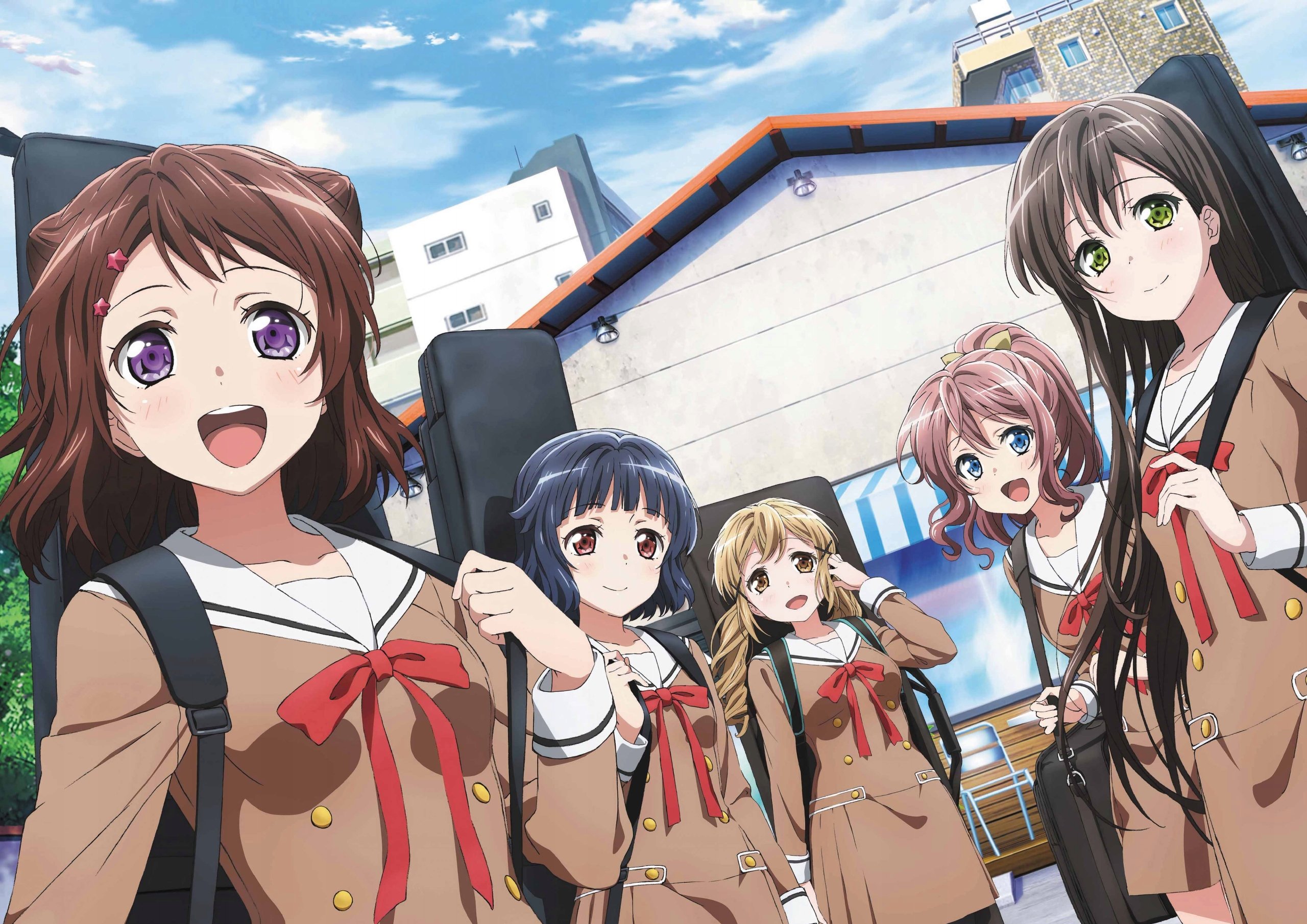 Plakat A3 anime gra BanG Dream! Girls Band Party!