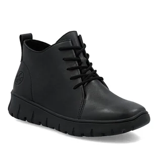 Botki damskie czarne Rieker N1331 skórzane ocieplane tęgość H za kostkę-37 - Botki damskie Botki damskie czarne Rieker N1331 skórzane ocieplane tęgość H za kostkę-37 - Botki damskie - miniaturka - grafika 1