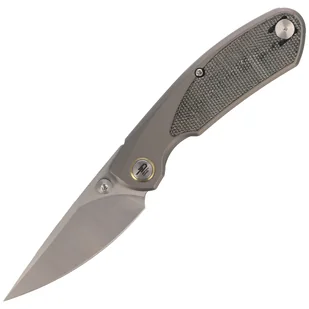 Nóż składany Bestech Lito Titanium / Black Canvas Micarta, Satin M390 by Ostap Hel (BT2307A) - Noże - miniaturka - grafika 1
