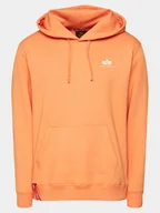 Bluzy męskie - Alpha Industries Bluza Basic 196318 Pomarańczowy Regular Fit - miniaturka - grafika 1