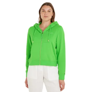TOMMY HILFIGER BLUZA DAMSKA MINI CORP ZIELONA r.L - Bluzy damskie - miniaturka - grafika 1