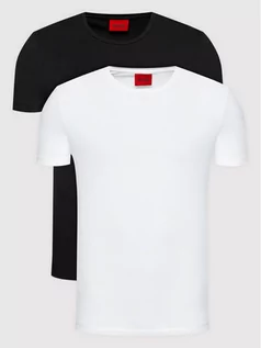 Koszulki męskie - Hugo Komplet 2 t-shirtów 50325440 Czarny Slim Fit - grafika 1