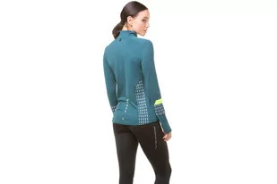 RONHILL Bluza biegowa damska AFTERHOURS 1/2 ZIP deep lagoon - Bluzy sportowe damskie - miniaturka - grafika 4