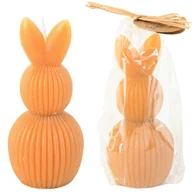 Świece - Świeczka Wielkanocna Zając Zajączek Królik Na Prezent Ozdobny Karmelowa - miniaturka - grafika 1