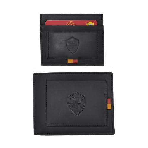 AS Roma 163441, akcesoria podróżne - portfele unisex dla dorosłych, wyjątkowy, czarne, Taglia Unica