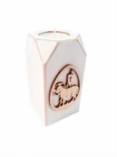 Naczynia liturgiczne i akcesoria - Baranek Wielkanocny w jajku świecznik kolor - miniaturka - grafika 1