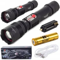 Latarki - Latarka Taktyczna Bailong Cree Led Usb Xml-L T6 - miniaturka - grafika 1