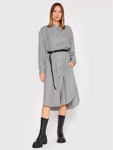 Hugo Sukienka koszulowa Ecleni 50458578 Czarny Loose Fit - Sukienki - miniaturka - grafika 1
