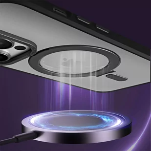 Etui pancerne Alogy Stand Ring Case obudowa ochronna na telefon do MagSafe do Apple iPhone 14 Pro Max Czarne + Szkło - Etui i futerały do telefonów - miniaturka - grafika 4