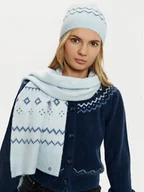 Czapki damskie - Guess Komplet czapka i komin W5PZ18 Z3LQ0 Niebieski Regular Fit - miniaturka - grafika 1