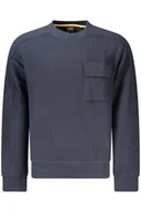 Bluzy męskie - HUGO BOSS MĘSKA BLUZA Z ROZPINANYM NA ZAMEK NIEBIESKA - miniaturka - grafika 1