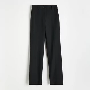 Spodnie damskie - Reserved Eleganckie spodnie - Czarny - grafika 1
