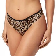 Majtki damskie - WYSOKIEJ CIŚNIENIE Majtki menstruacyjne Leopard Stringi dla kobiet z elastyczną koronką w czarnej talii, Ref LYS T38, chłonne i wielokrotnego użytku, Leopard, 36 - miniaturka - grafika 1