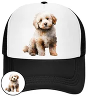 Czapki i chusty sportowe męskie - CZAPKA Z DASZKIEM PSY PIES PIESKI DLA DZIECI SIATKA CZARNA BEJSBOLÓWKA - miniaturka - grafika 1