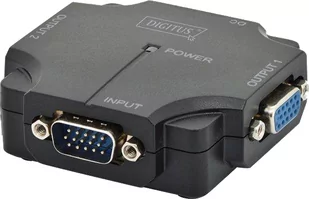 Digitus Mini Splitter wideo VGA 1xPC 2xMonitor, 350MHz DS-41120-1 - Adaptery i przejściówki - miniaturka - grafika 4