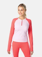 Koszulki sportowe damskie - KARI TRAA Koszulka funkcyjna "Linnea" w kolorze jasnoróżowo-czerwonym - miniaturka - grafika 1