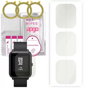 3x Folia hydrożelowa MATOWA do Amazfit Bip Lite - apgo Smartwatch Hydrogel MATTE Protection Ochrona na ekran smartwatcha - Akcesoria do smartwatchy - miniaturka - grafika 1