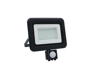 Naświetlacz zewnętrzny LED z czujnikiem LED/50W/230V 4000K IP65 czarny - Lampy ogrodowe - miniaturka - grafika 1