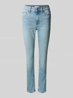 Spodnie damskie - Jeansy o kroju slim fit z mieszanki bawełny - miniaturka - grafika 1