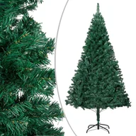 Choinki - vidaXL Lumarko Sztuczna choinka o grubych gałązkach, zielona, 120 cm, PVC 328424 - miniaturka - grafika 1