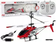 Samoloty i helikoptery - Helikopter SYMA S107H Zdalnie Sterowany 2,4G Czerwony - miniaturka - grafika 1