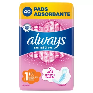 Always ULTRA Ultra Sensitive Normal Plus Podpaski higieniczne 40 sztuk - Podpaski - miniaturka - grafika 1