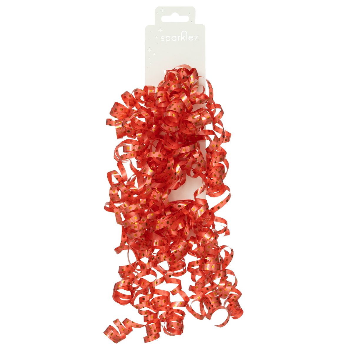 SPARKLEZ WSTĄŻKA SERPENTYNA CZERWONA, 2 SZT