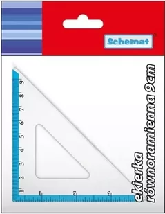Ekierka równoramienna 9cm - Schemat - Przybory szkolne - miniaturka - grafika 1